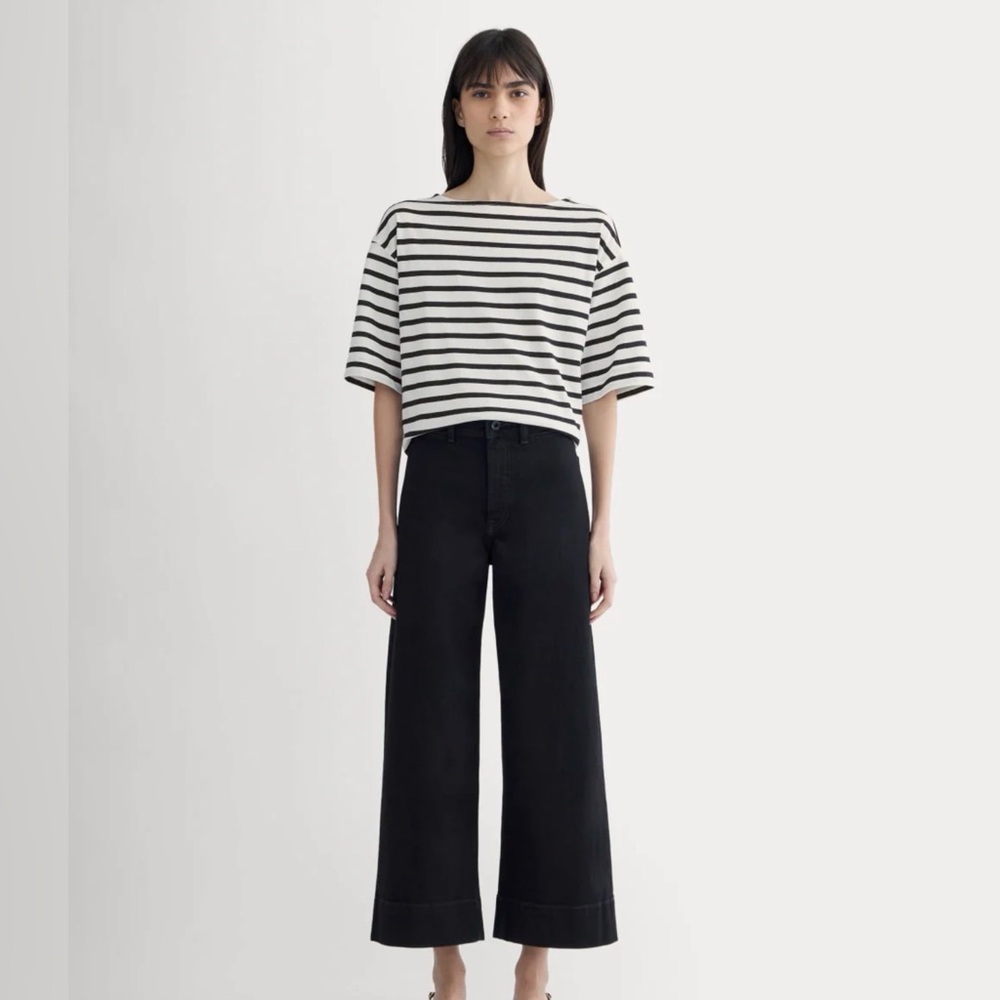 NWT Everlane The Mariner Cropped Jean in Black